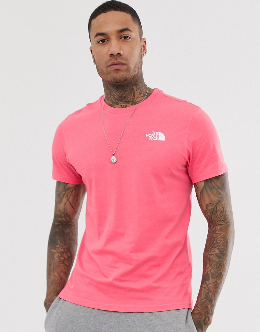 The North Face Simple Dome t-shirt in calypso coral