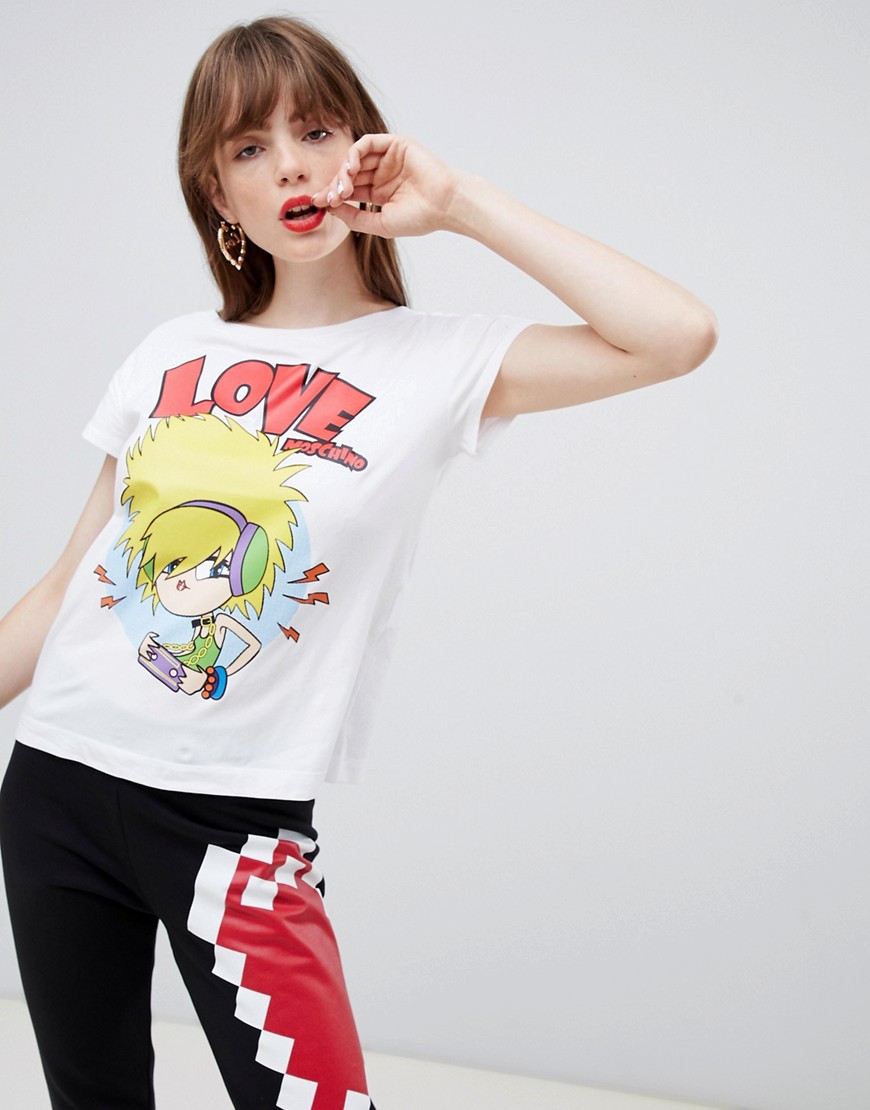 Love Moschino Rock Gal t-shirt - White