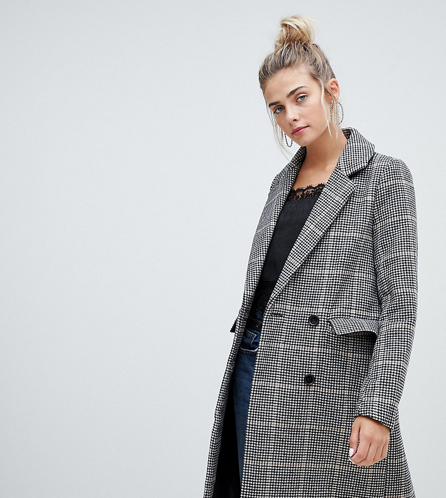 Pimkie tailored check long coat