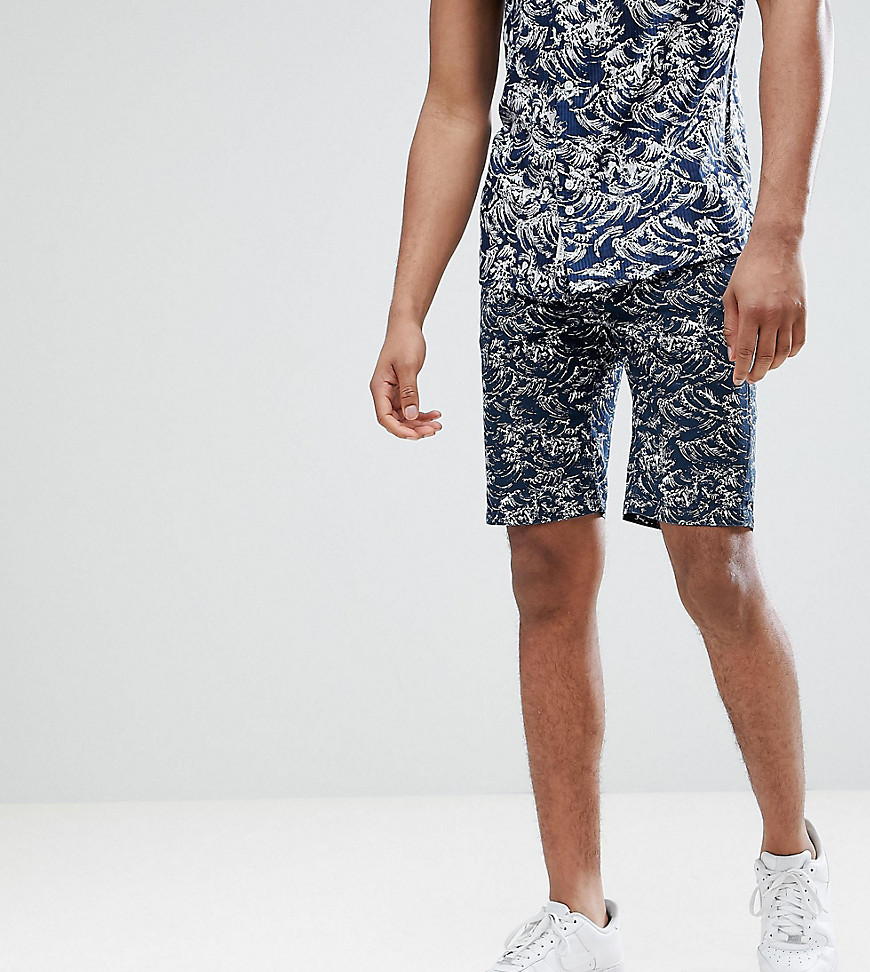 Bellfield Chino Short With Wave Print