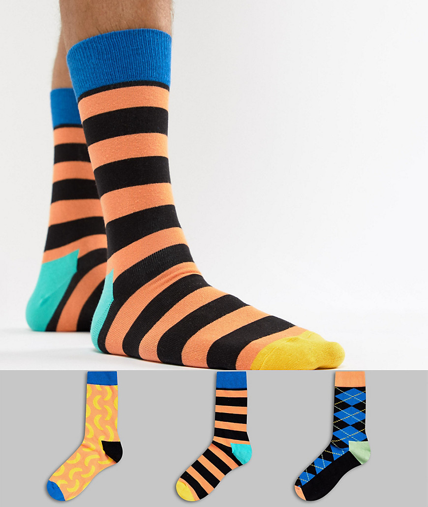 HS By Happy Socks Socks 3 Pack - Multi
