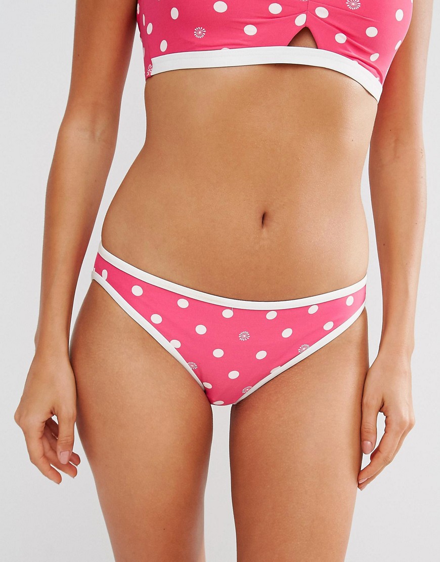 Coco Rave Polka Dot Bikini Bottoms - Watermelon