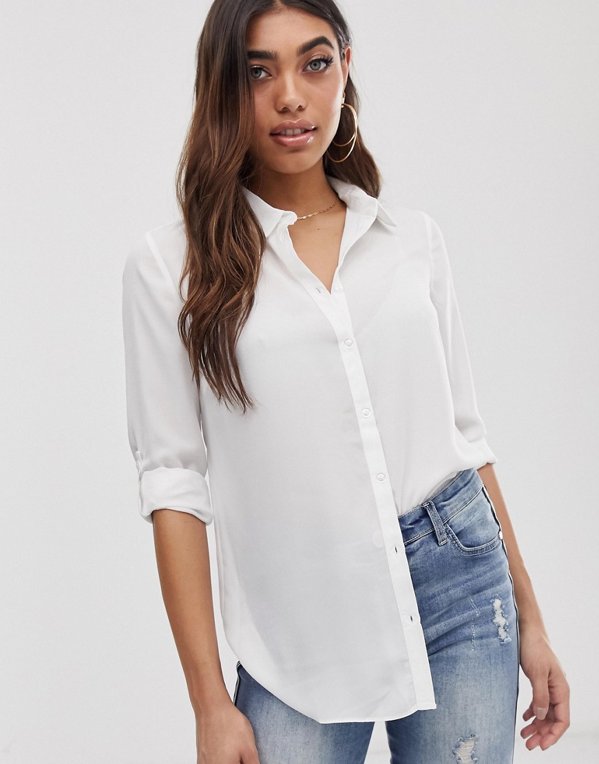Lipsy simple shirt in white