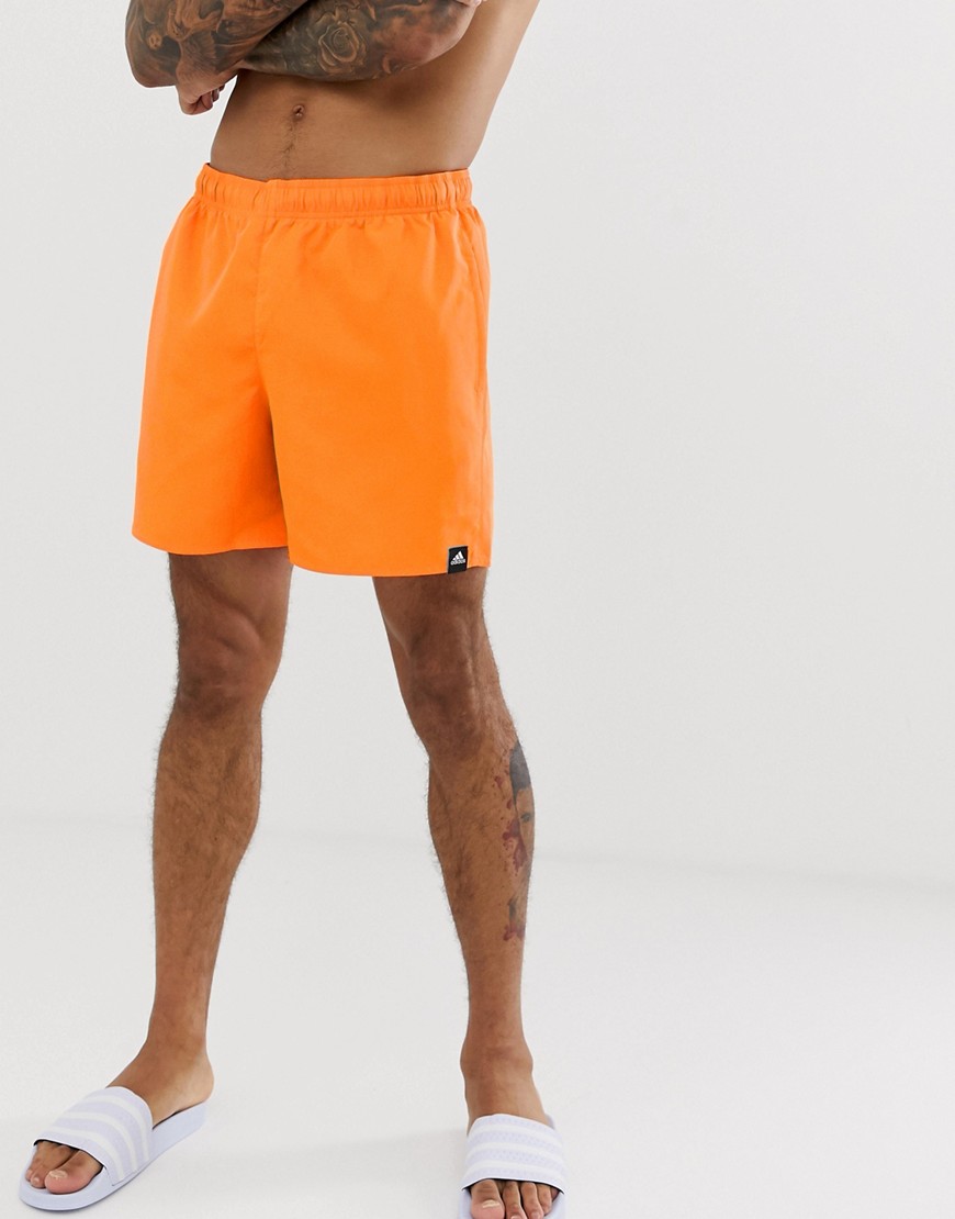 Adidas swim shorts in orange cv7110
