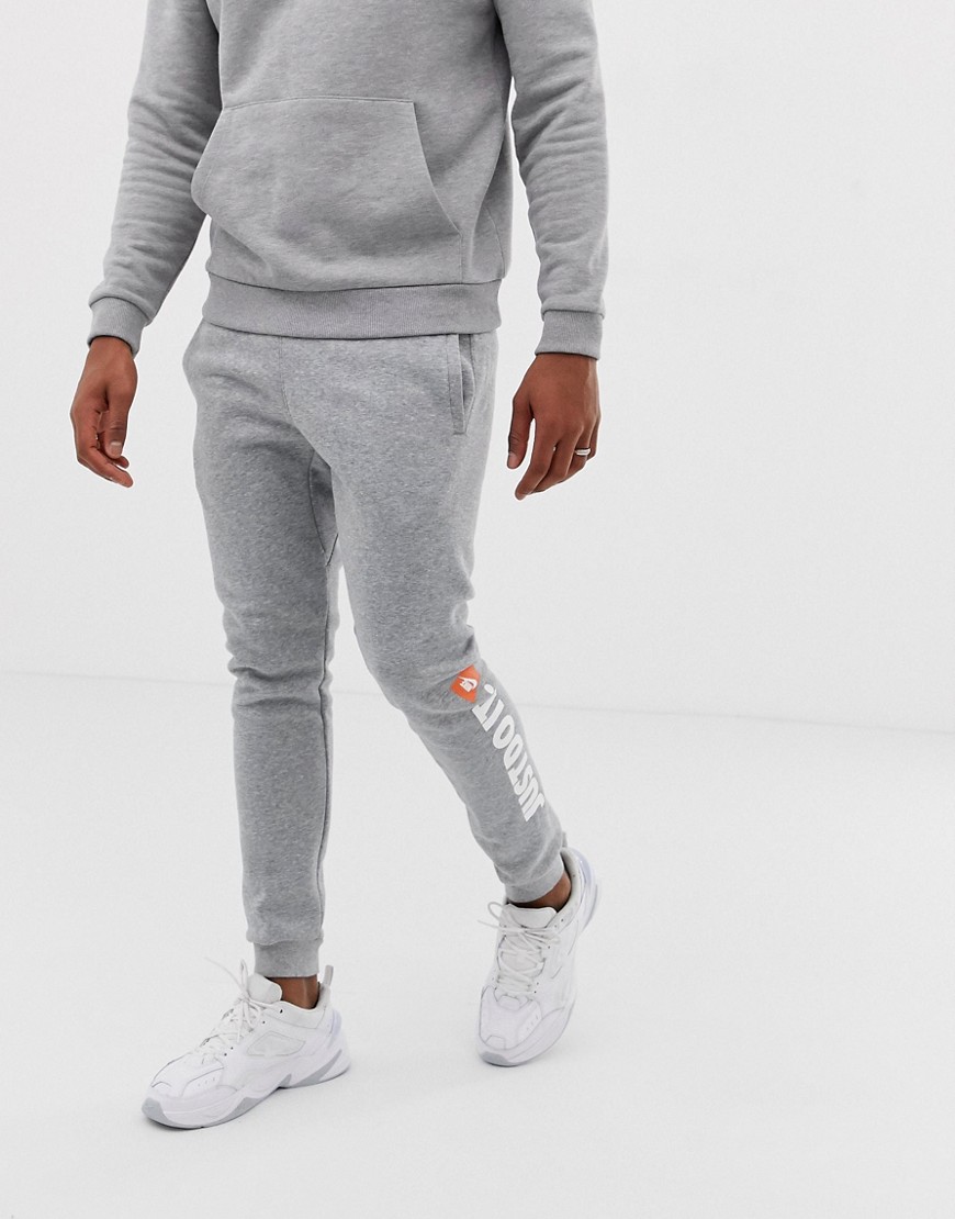 Nike Just Do It Fleece Joggers In Grey
