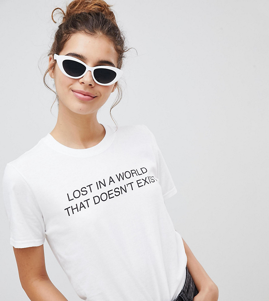 Adolescent Clothing T-Shirt With Lost Slogan - White
