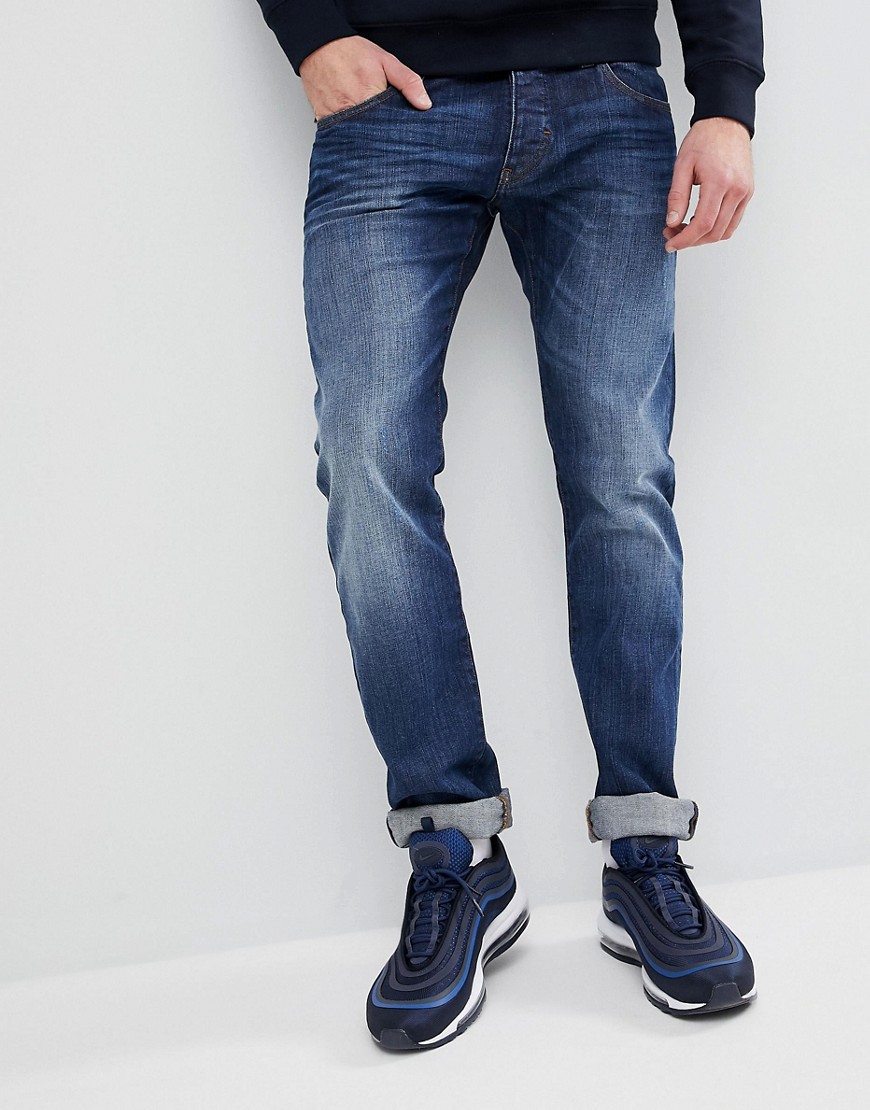 Emporio Armani J20 Extra Slim Fit Mid Wash Distressed Jeans - 0941