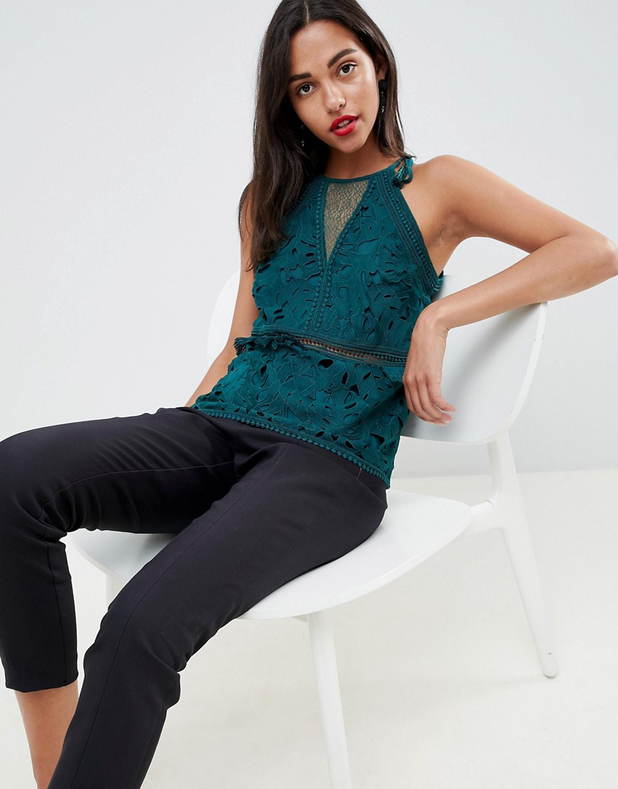Coast Royale Green Lace Top