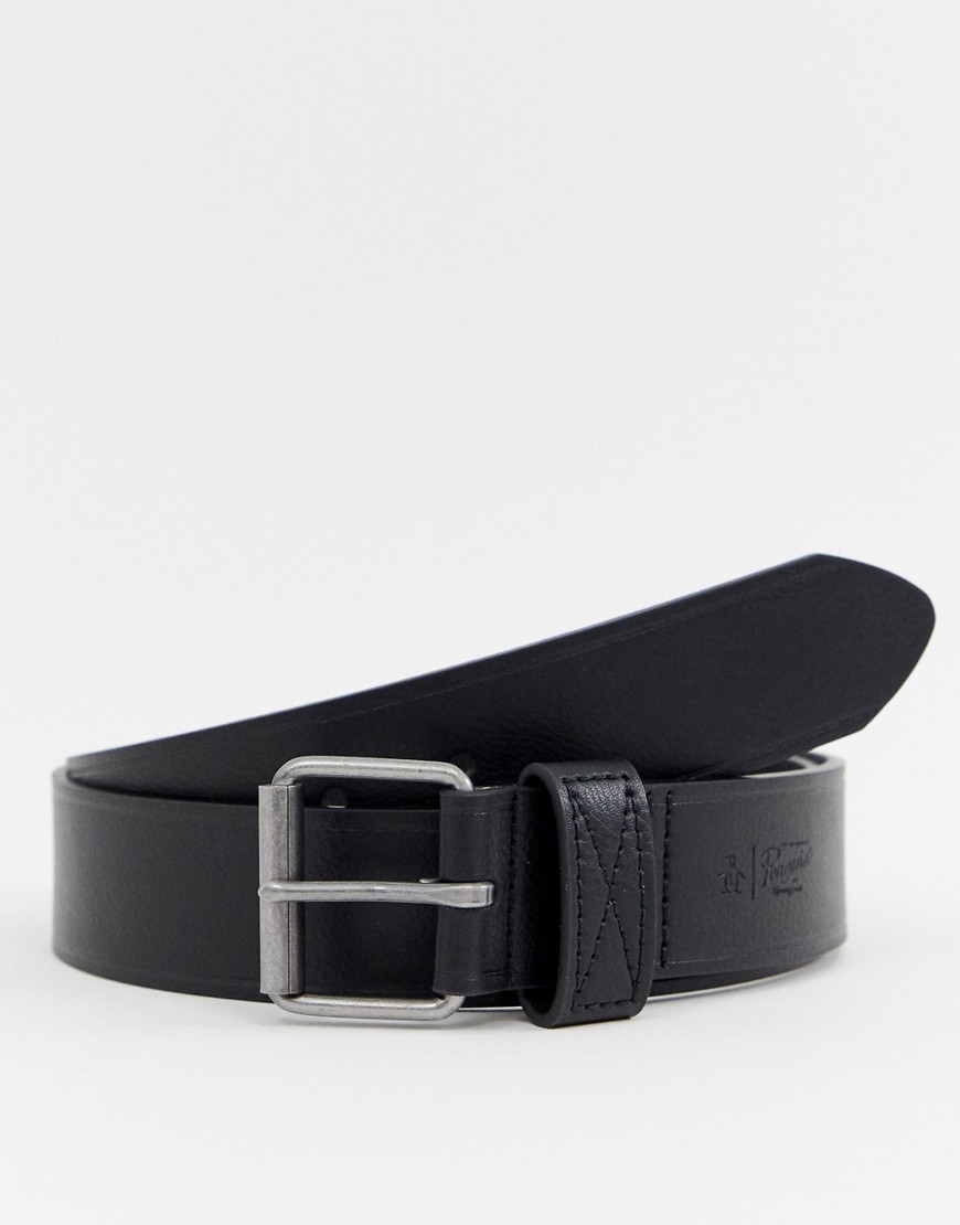Original Penguin leather belt in black
