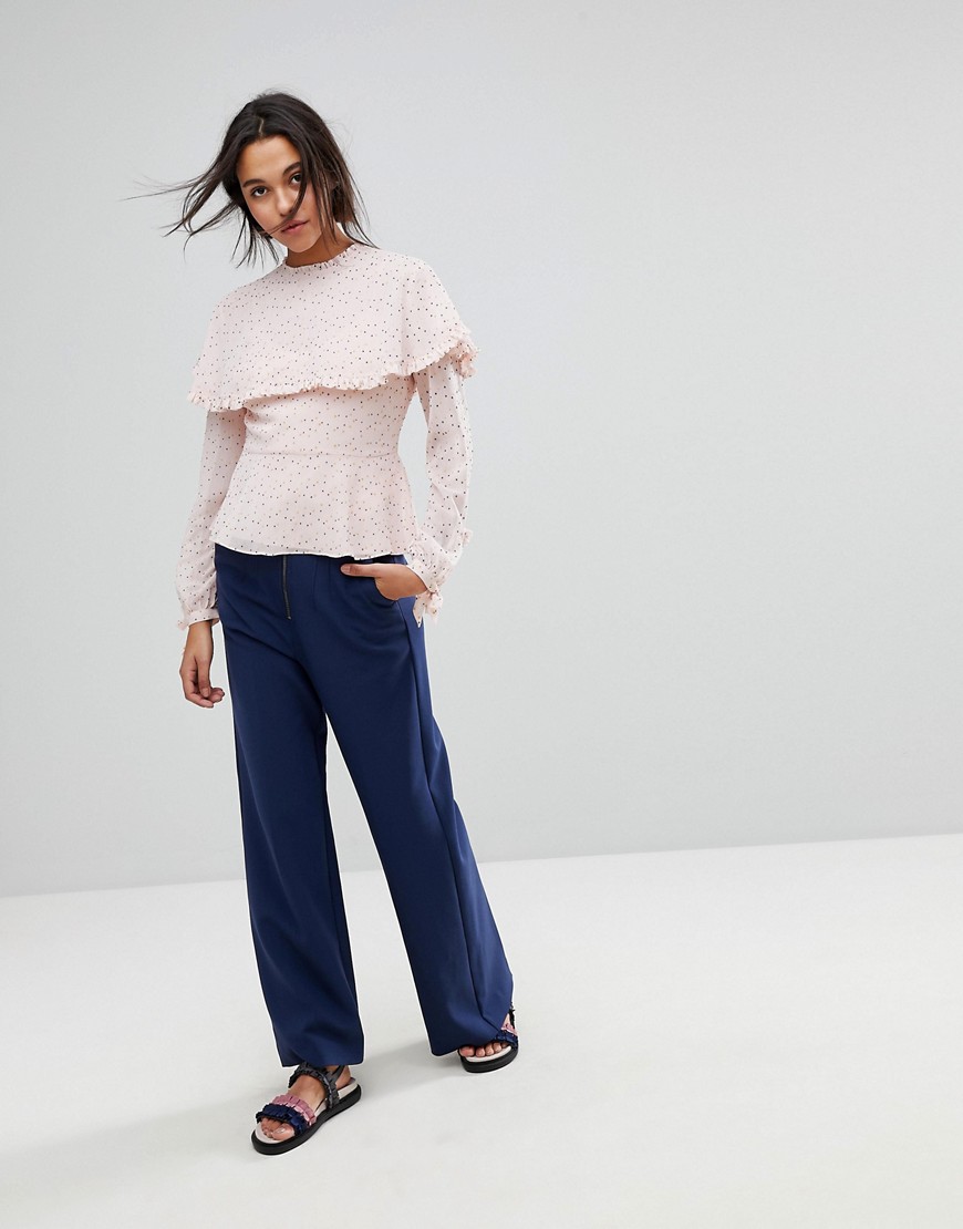 Max&Co Wide Leg Zip Trousers