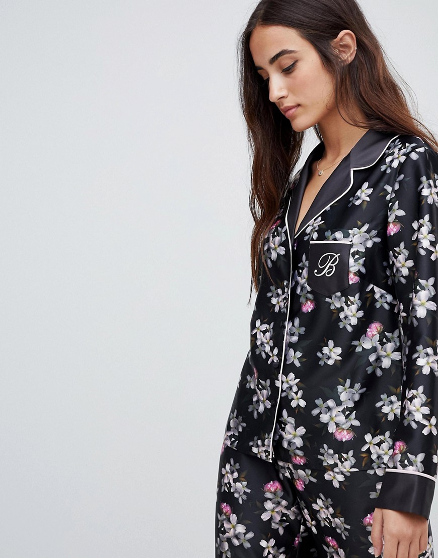 B By Ted Baker Sunlit Floral Print Revere Pyjama Top