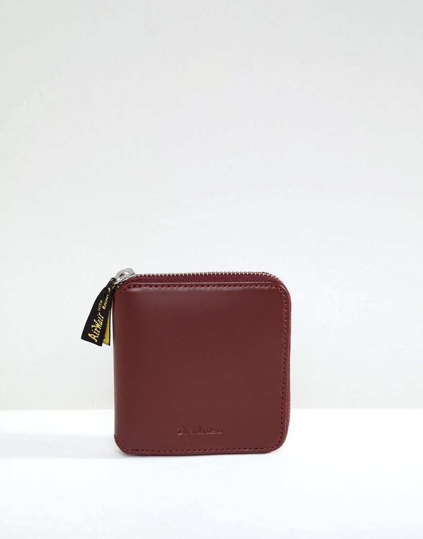 Кожаный бумажник на молнии Dr Martens - Красный Dr. Martens 