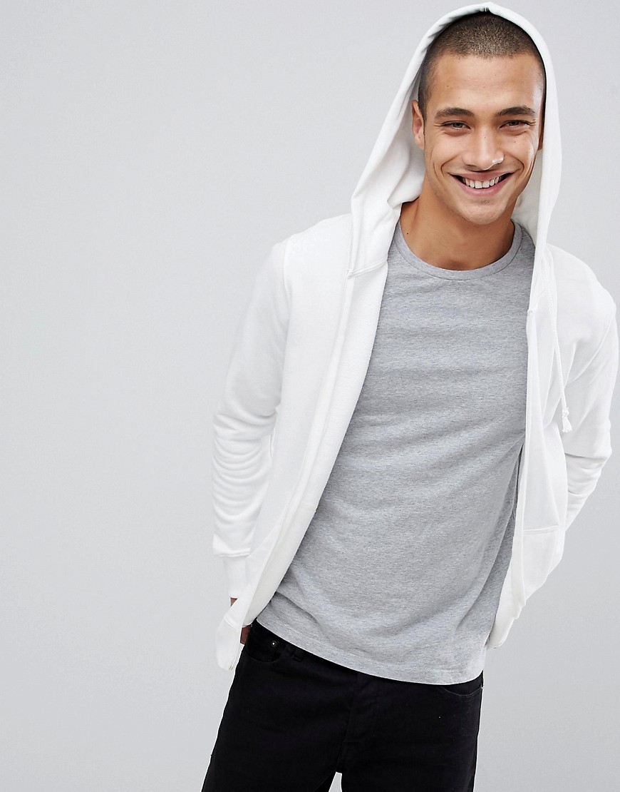 Pull&Bear Join Life Hoodie In White