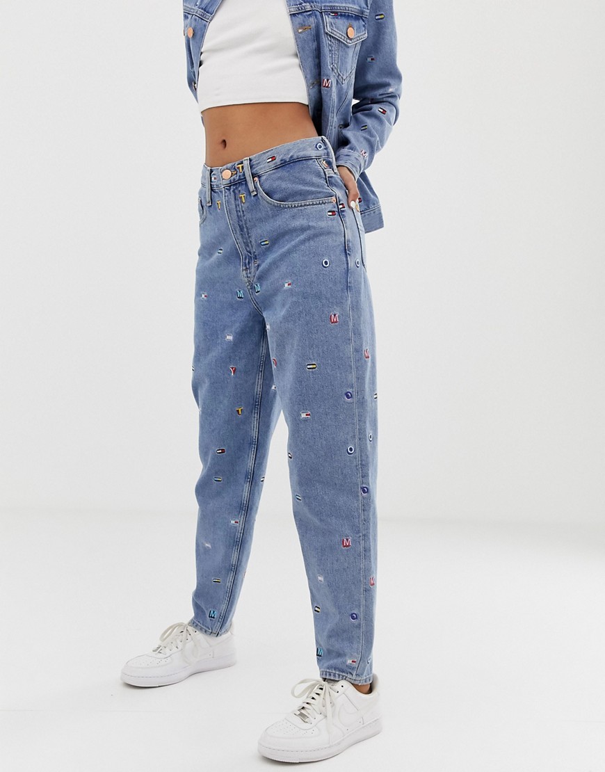 Tommy Jeans high rise tapered mom jeans