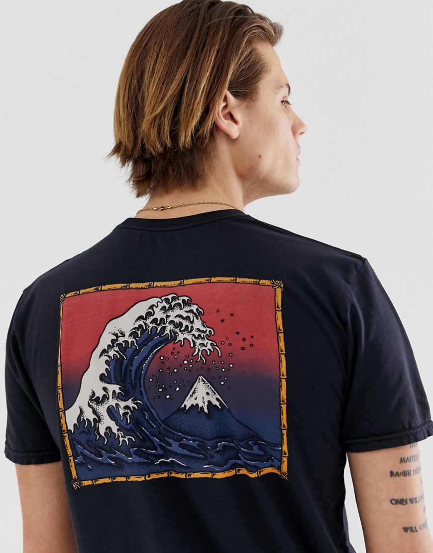 Quiksilver The Original Mountain & Wave t-shirt in black