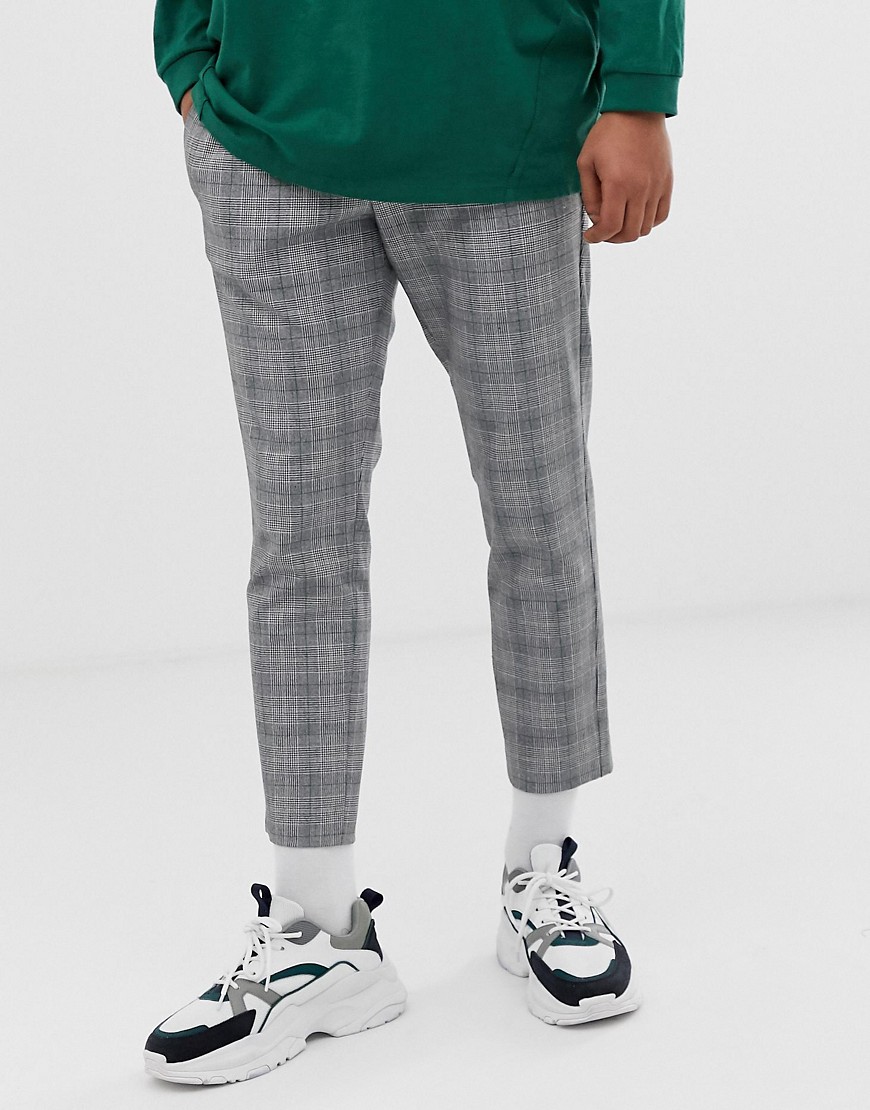Mennace casual trousers in check
