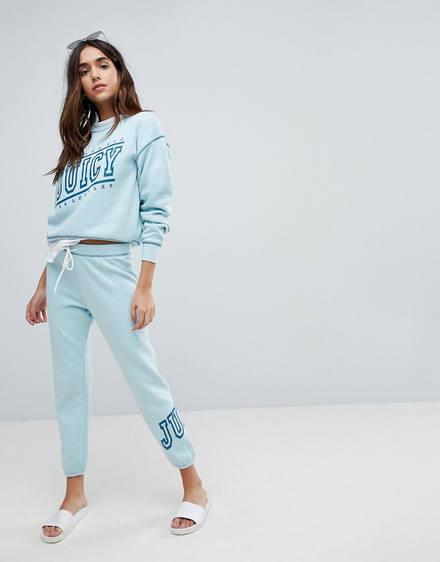 Juicy By Juicy Couture Logo Tracksuit Pant - Blue