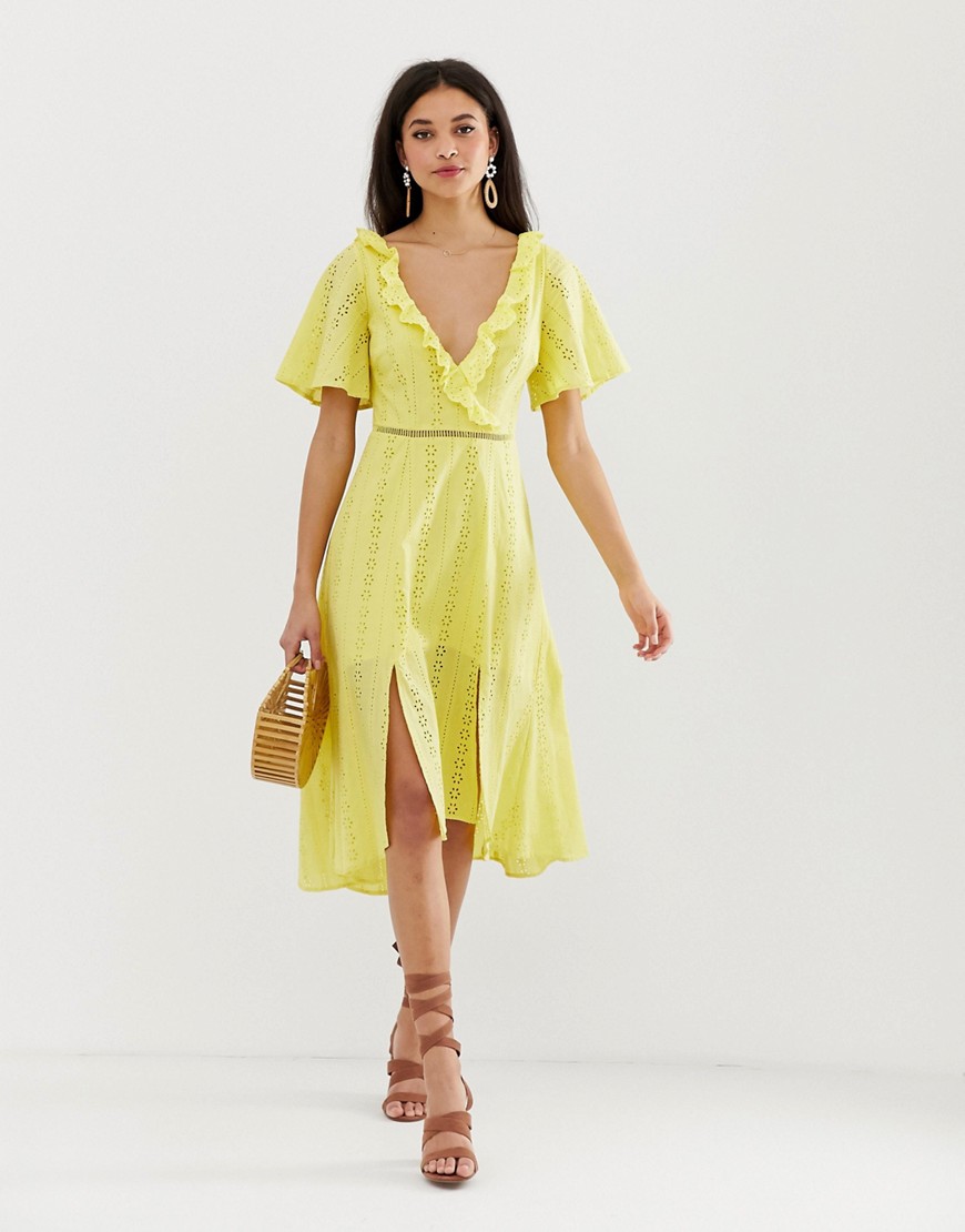 Finders Keepers Sundays broderie midi dress