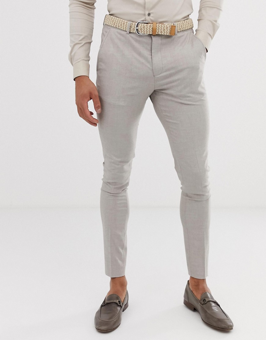 Selected Homme skinny suit trouser in sand
