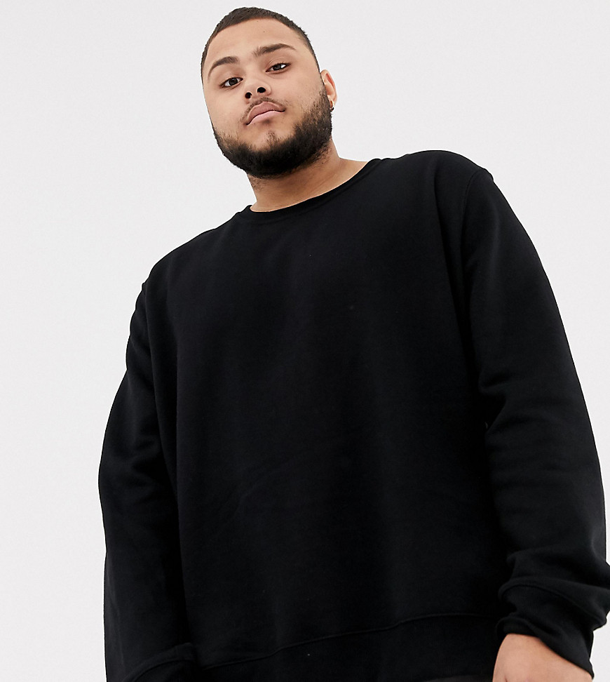 Burton Menswear Big & Tall sweatshirt in black