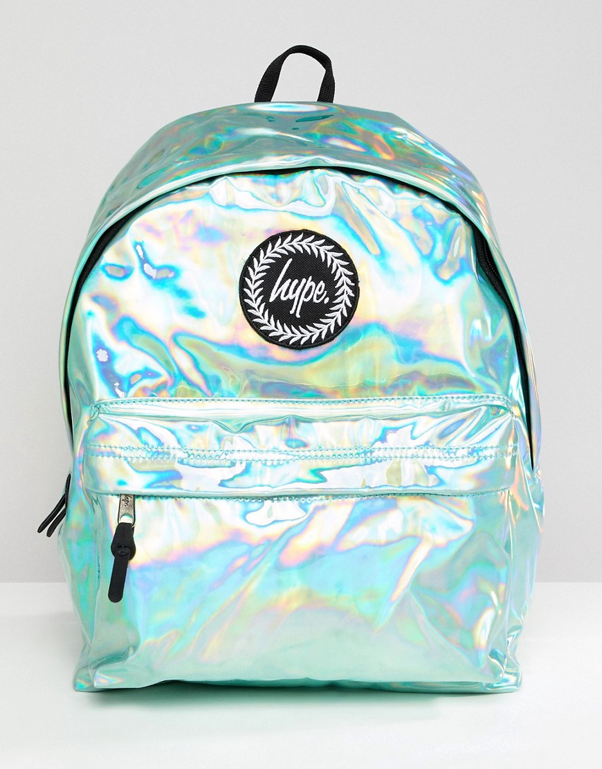Hype backpack in green holographic - Green