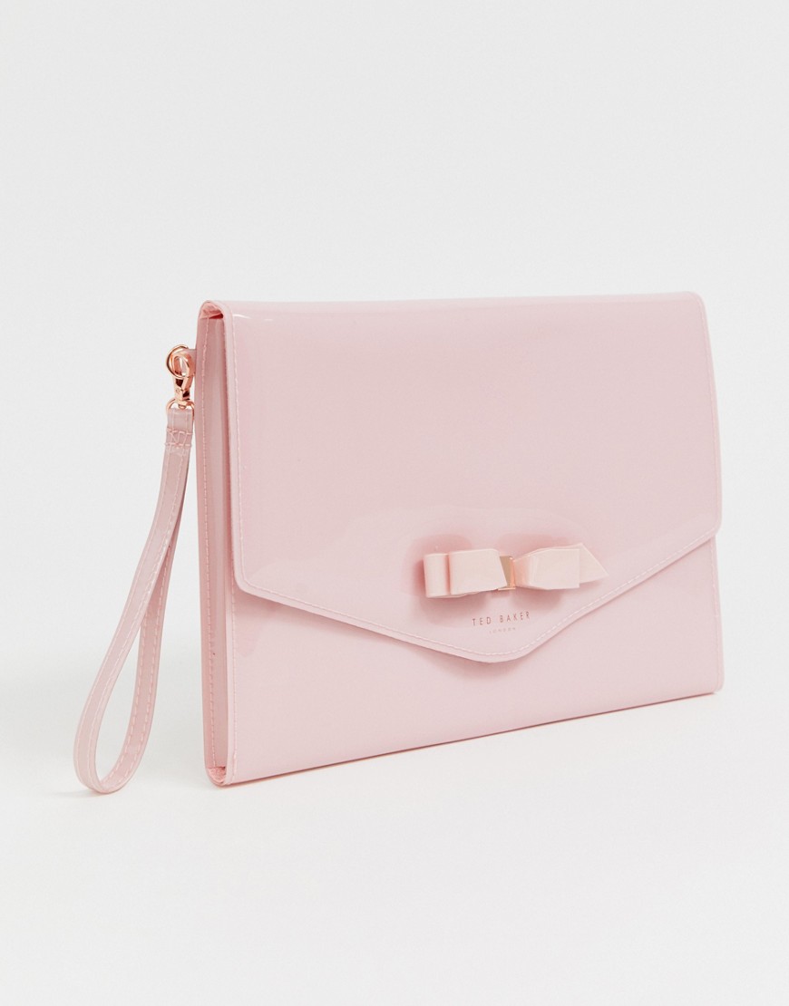 Ted Baker Cersei patent envelope clutch