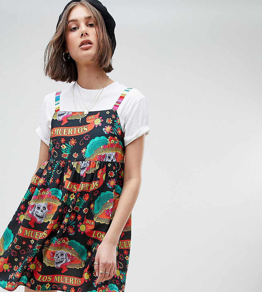 Reclaimed Vintage inspired mexicana print dress