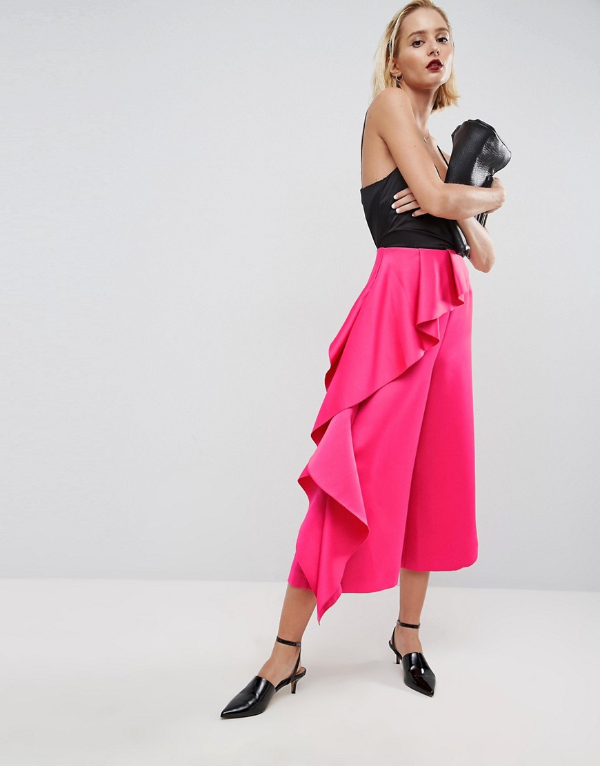 ASOS WHITE Formal PANTS With Frill Side, $119