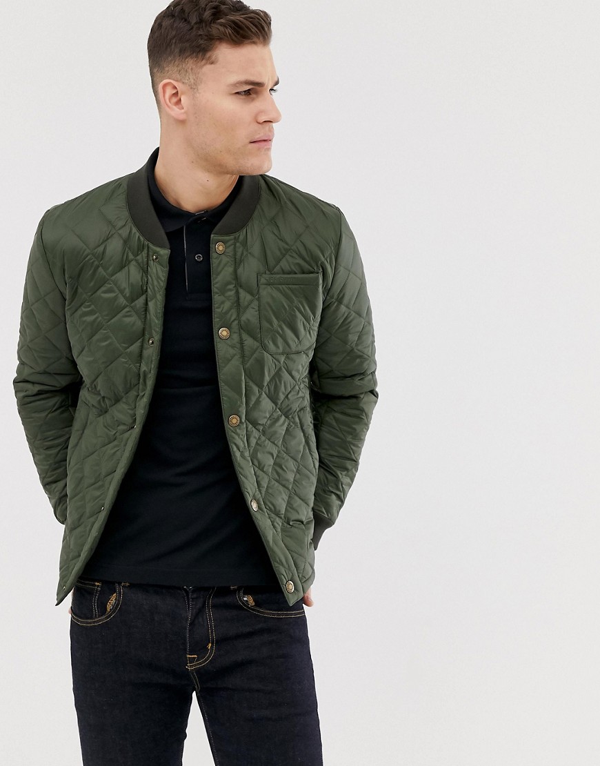 Barbour Levenish quilted jacket in olive