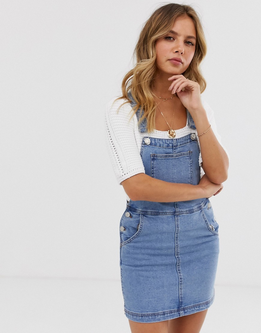 Brave Soul dungaree dress with pockets