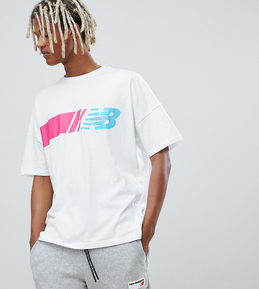 New Balance Miami Brights 90s oversized t-shirt in white