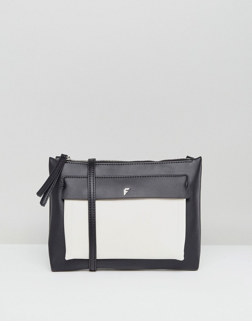 Fiorelli Alexa Contemporary Flat Crossbody Bag - Black white