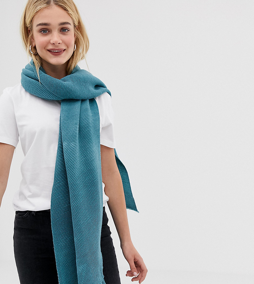 Accessorize light blue ribbed blanket scarf
