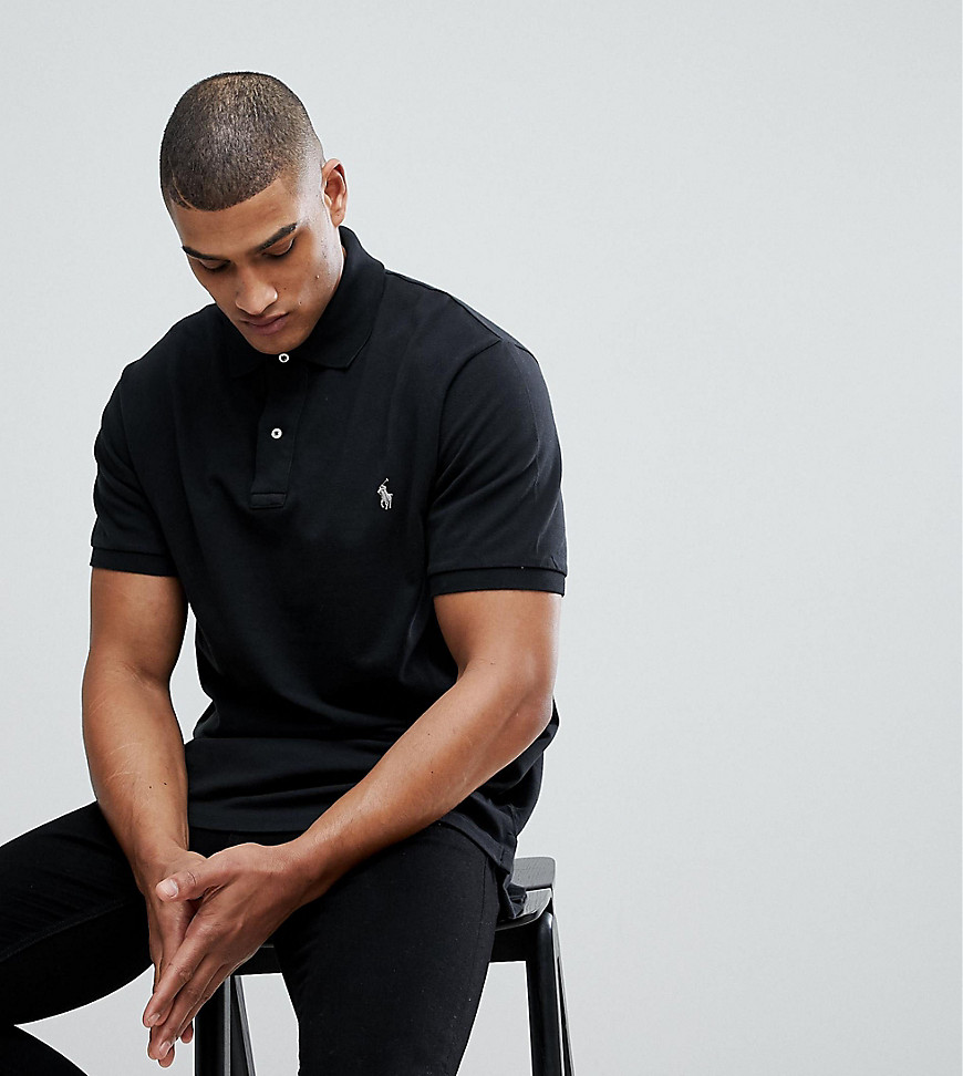 Polo Ralph Lauren Big & Tall Polo Shirt with Logo in Black - Polo black