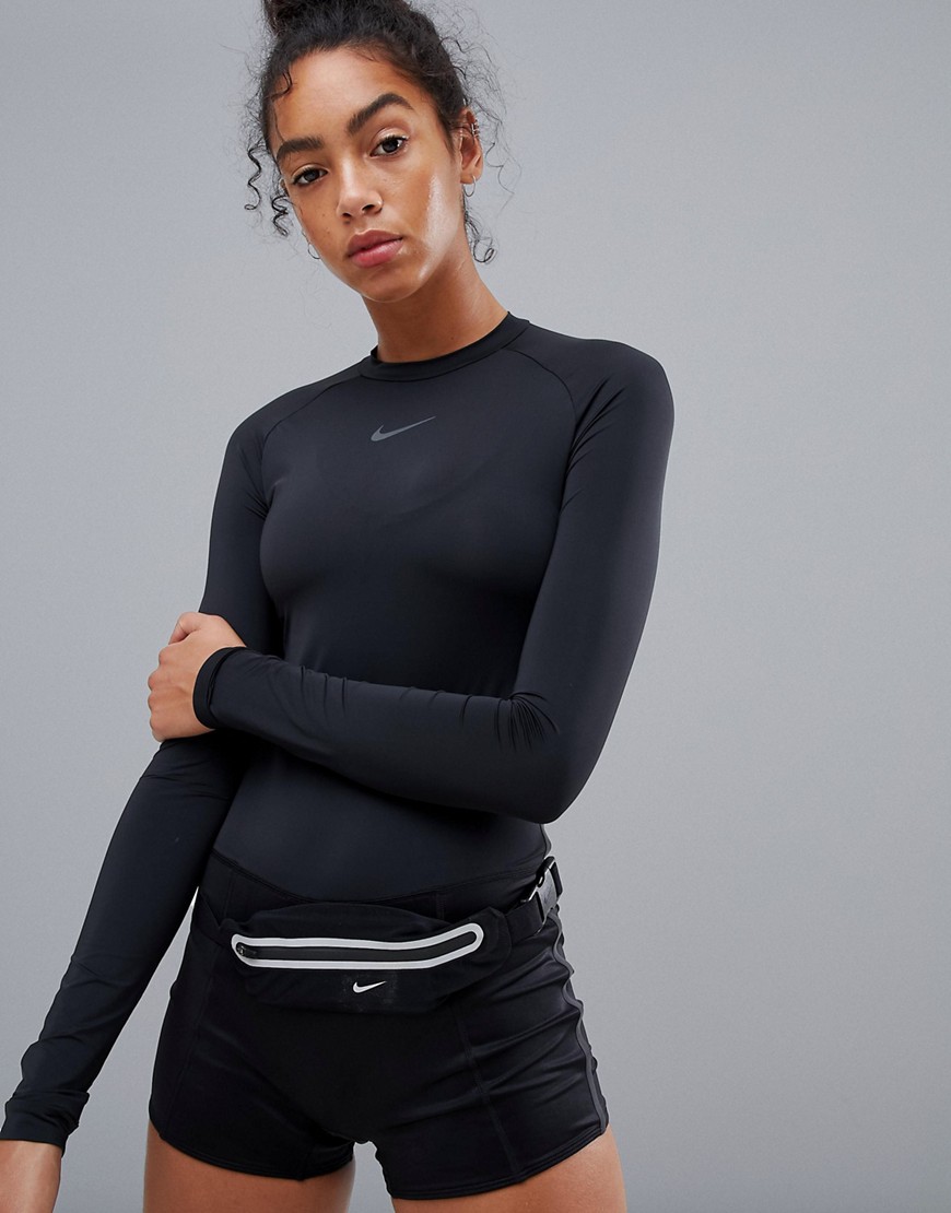 Nike Run Division Bodysuit In Black
