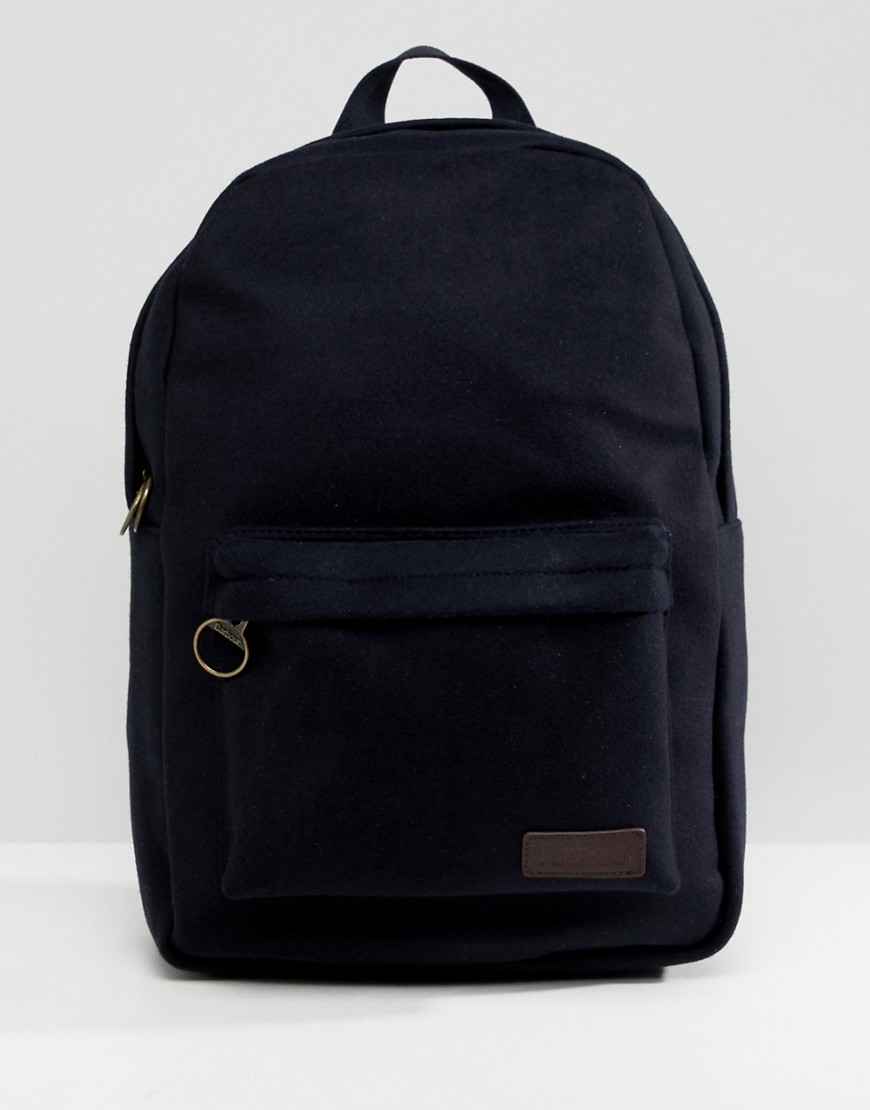 Barbour Carrbridge wool mix backpack in navy