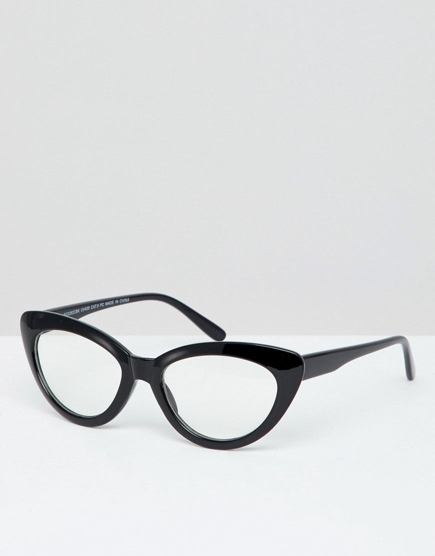Солнцезащитные очки кошачий глаз 7X - Черный 