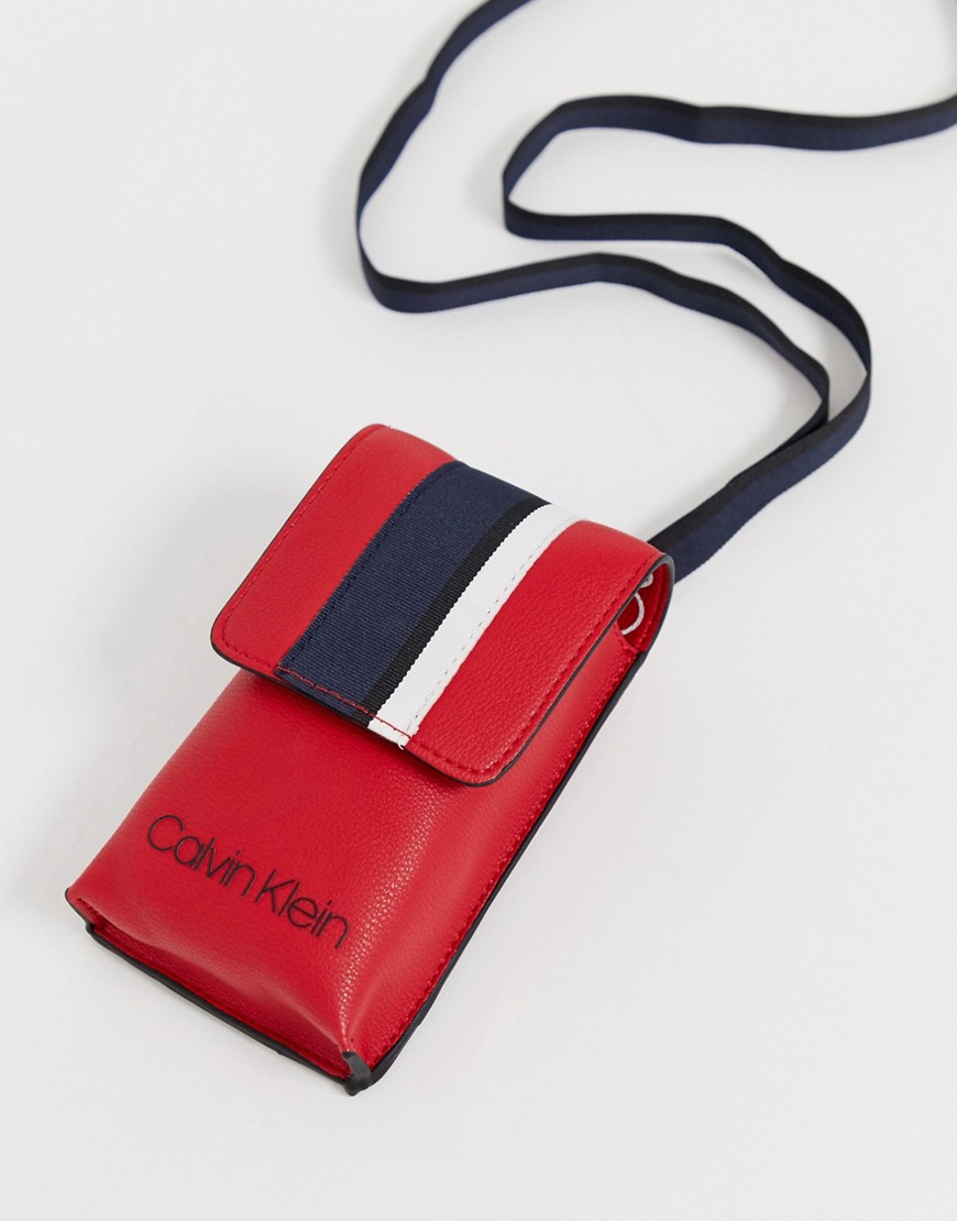 Calvin Klein crossbody small bag with sports stripe detail
