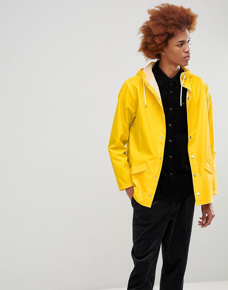 Rains 1201 Jacket In Yellow - Yellow
