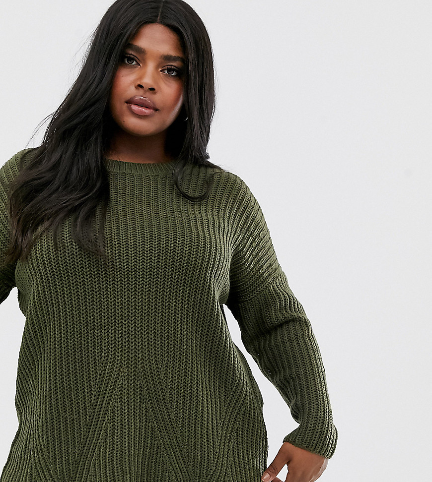Only Curve rib knitted jumper