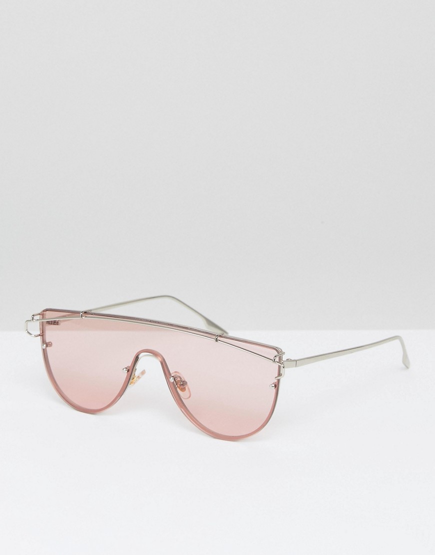 Jeepers Peepers Pink Tinted Lens Visor Sunglasses, $15