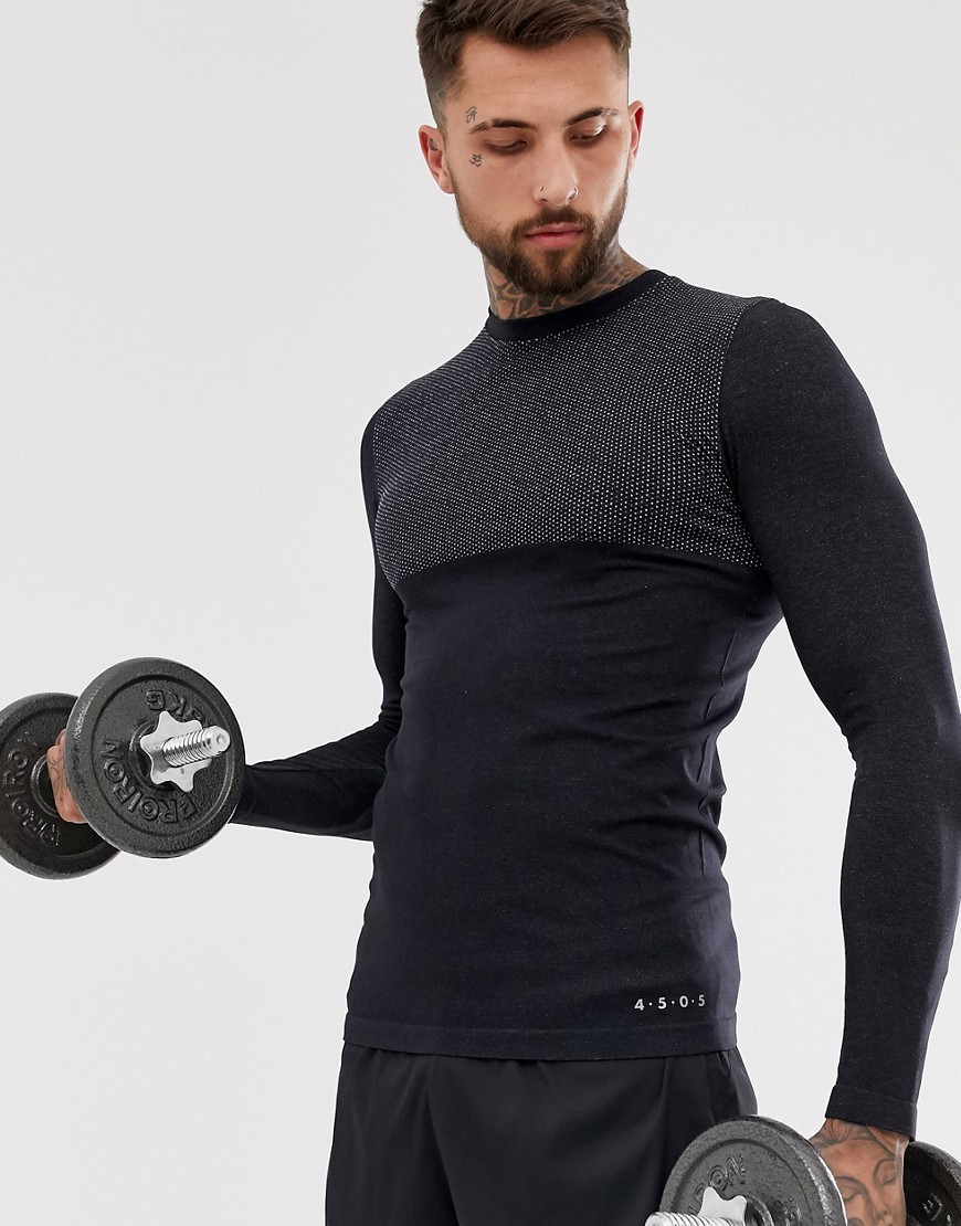 ASOS 4505 muscle training long sleeve t-shirt with seamless knit