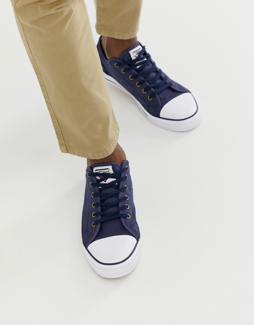 Dunlop lace up plimsolls in navy