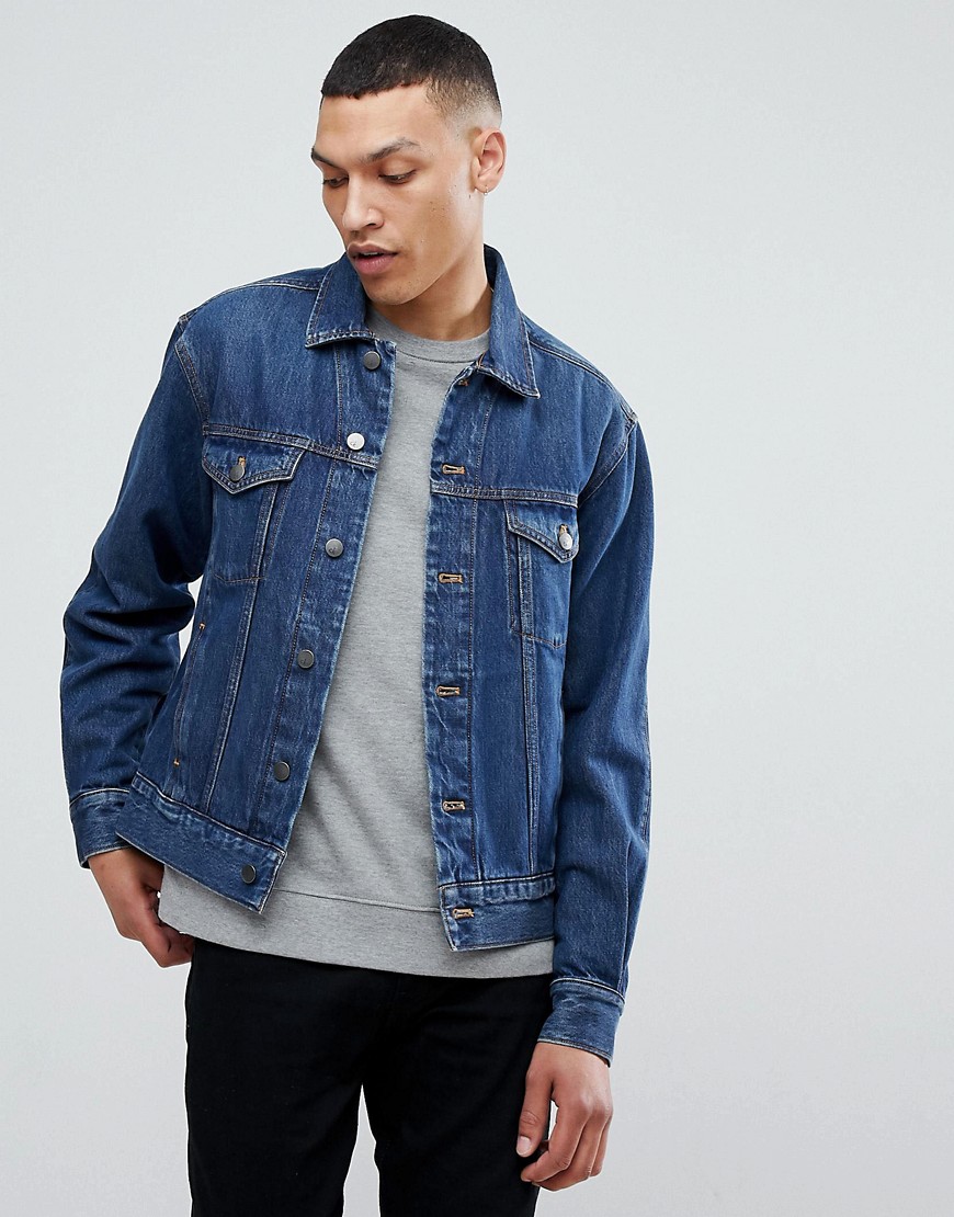 Calvin Klein Jeans Denim Jacket Icon Trucker - Bowery blue