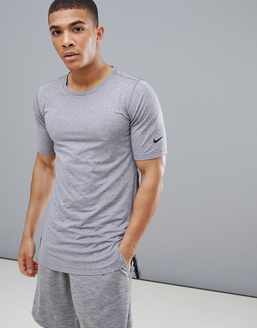 Nike Training Utility Fitted T-Shirt In Grey AA1591-037 - Grey
