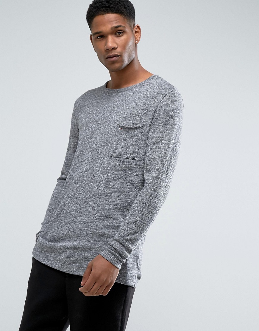 Tommy Hilfiger Denim Sweatshirt in Grey Marl - Grey marl