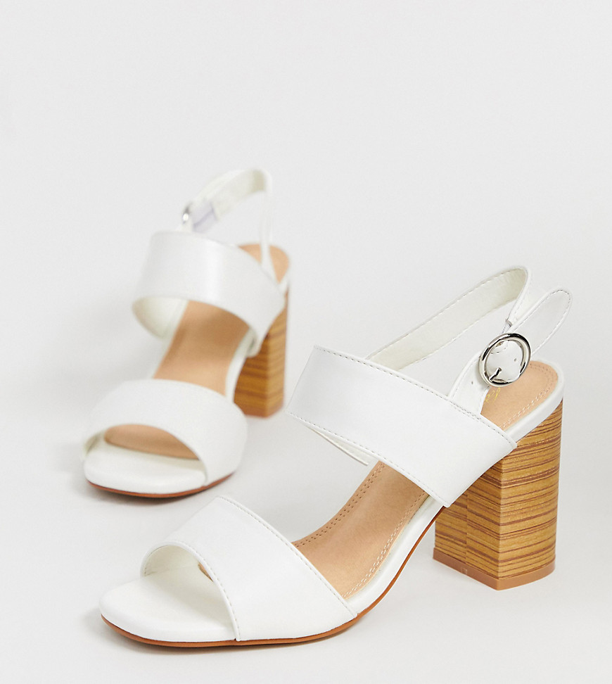 Park Lane wide fit casual block heeled sandals
