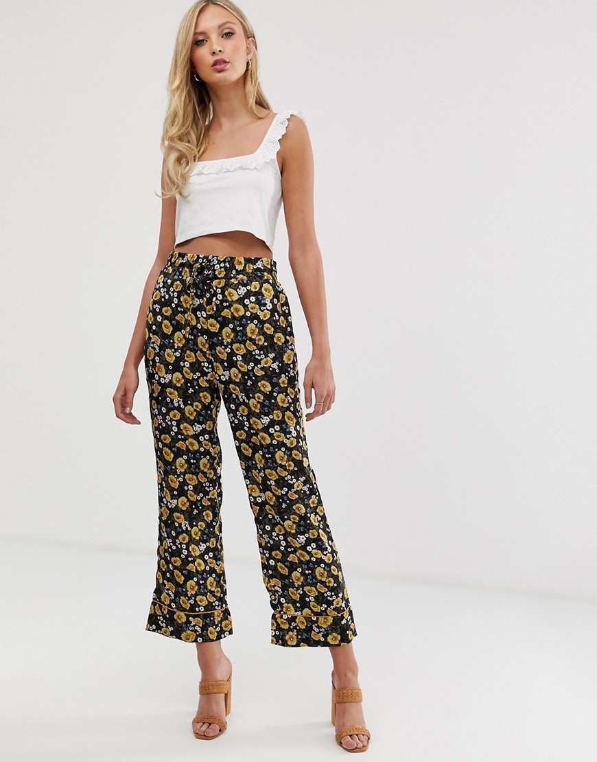 Ichi floral trousers
