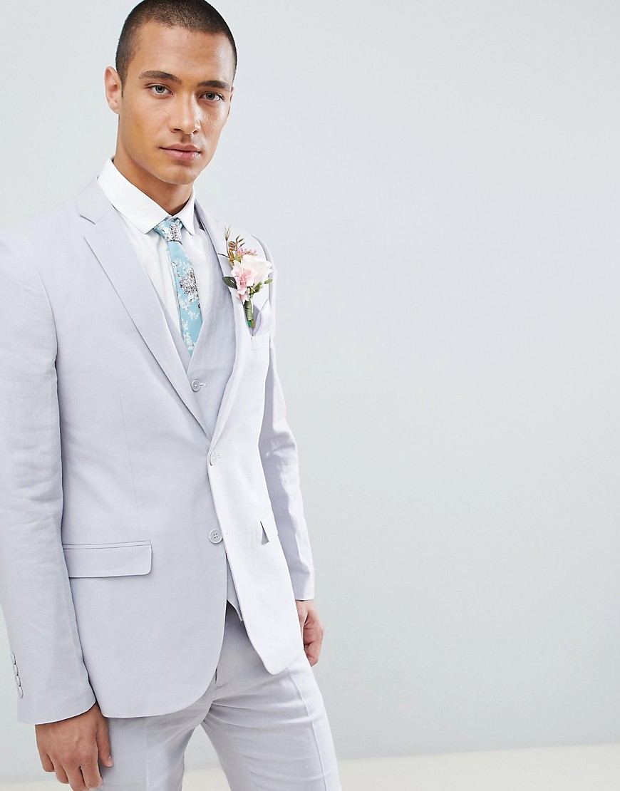 French Connection Wedding Linen Slim Fit Suit Jacket