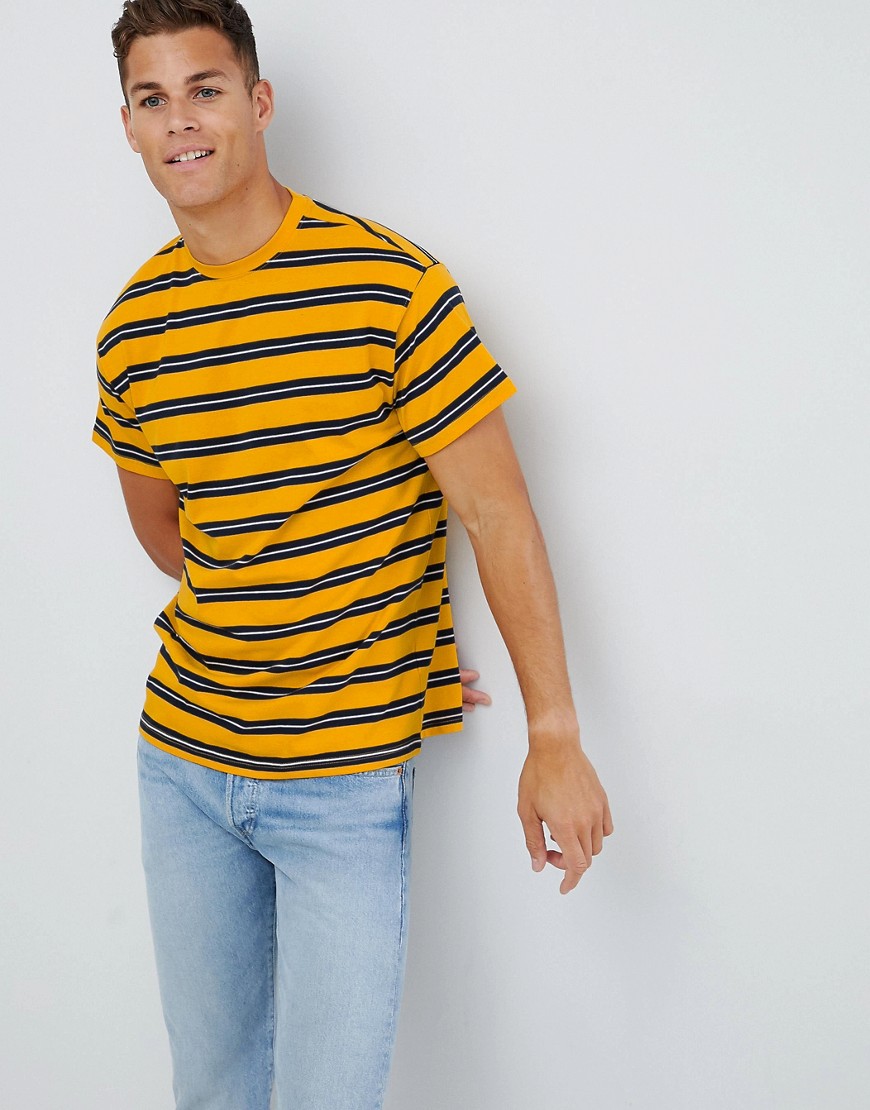 Oversize-футболка в полоску New Look - Желтый 